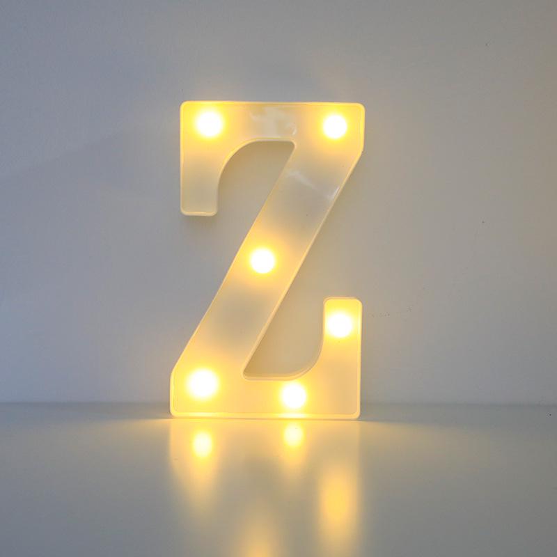 Romantic Letter & Number Lamp - Birthday Proposal Surprise Scene Decoration