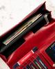 Women's leather wallet PTN 1680133-TVT-6561 Red