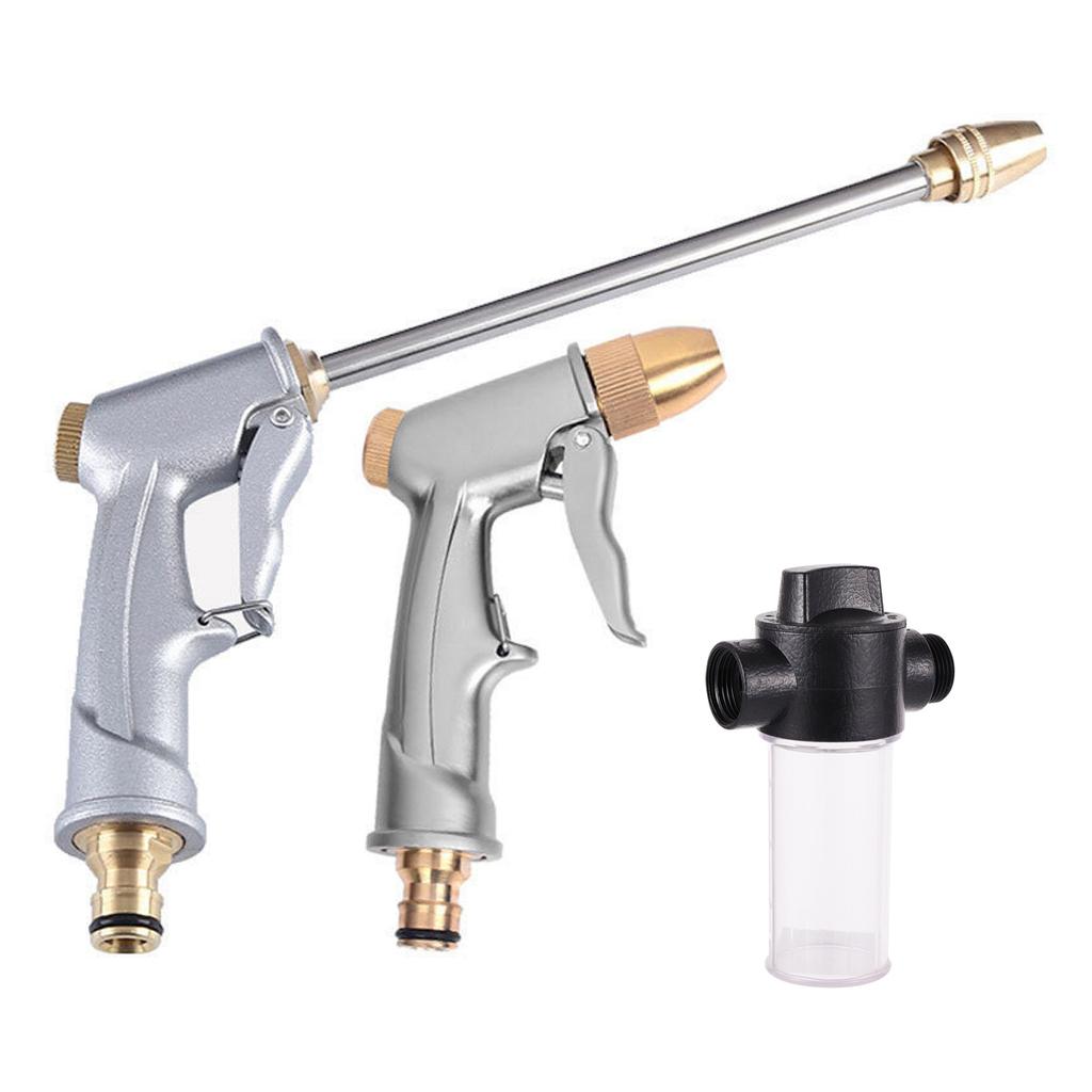 1Pc Multi-Functional High Pressure Car Wash Spray Gun  Long Rod Foam Water Gun for Garden Irrigation Floor Cleaning Pets Bathing