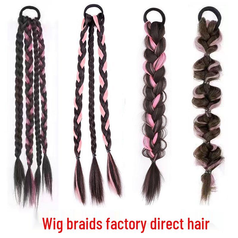Trendy Sweet & Spicy Dreadlock Highlight Wig with Fishbone & Twist Braids