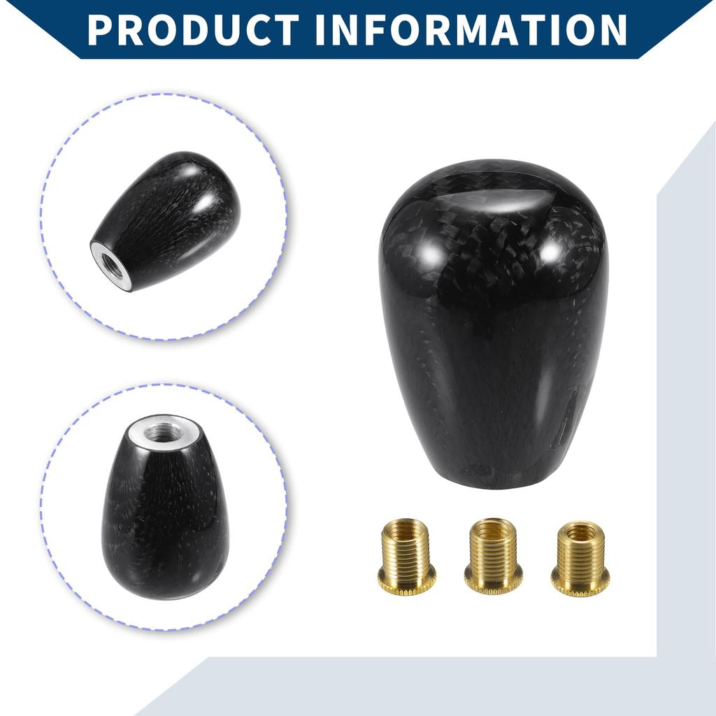 Hihaha Shift Knob with 3 Adapters / Front Gear Shift Knob for Automatic and