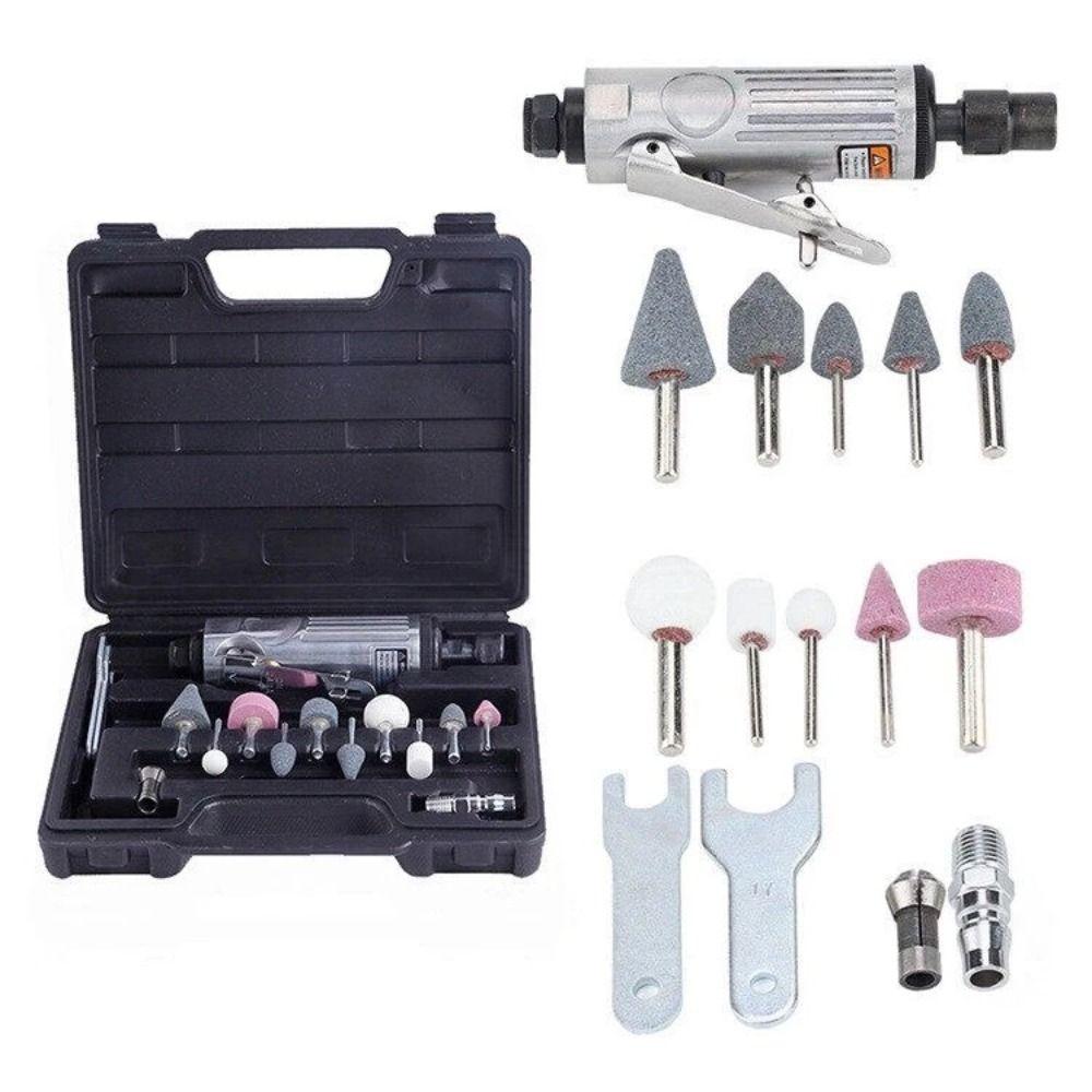 New 1/4" 1/8" Engraving Machine Professional 90PSI Air Die Grinder Grinding Kit