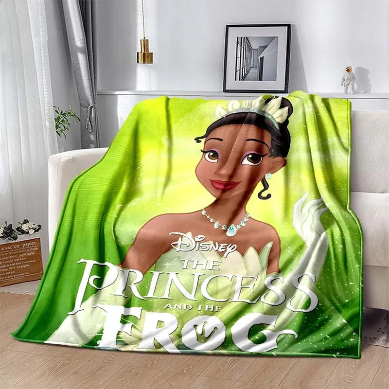 

Soft Princess and The Frog Warm Blanket Fluffy Children and Adults Sofa Plush Bedspread Throw Blanket for Sofa Bed 30x40in