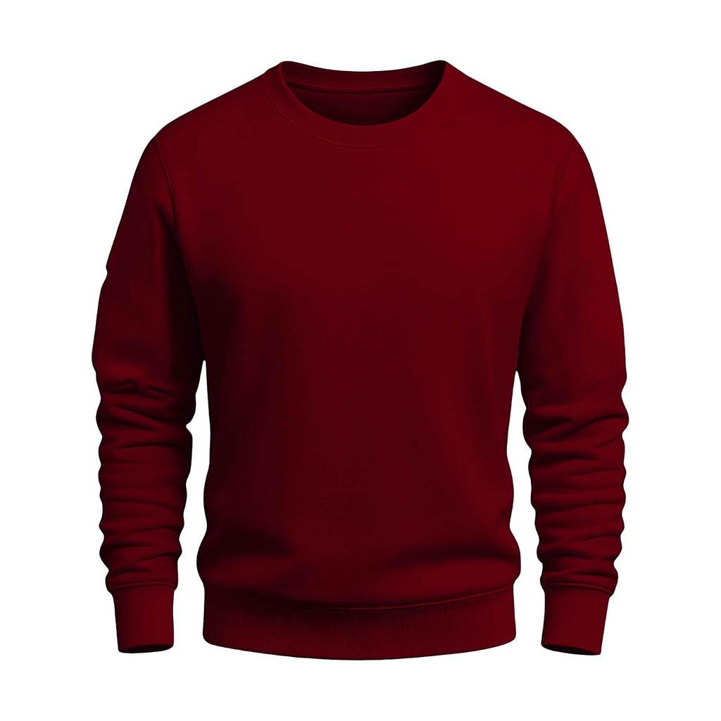 Herren Winter Schweres Plus Samt Rundhals Sweatshirt - Locker Lässig Sport Außenbekleidung