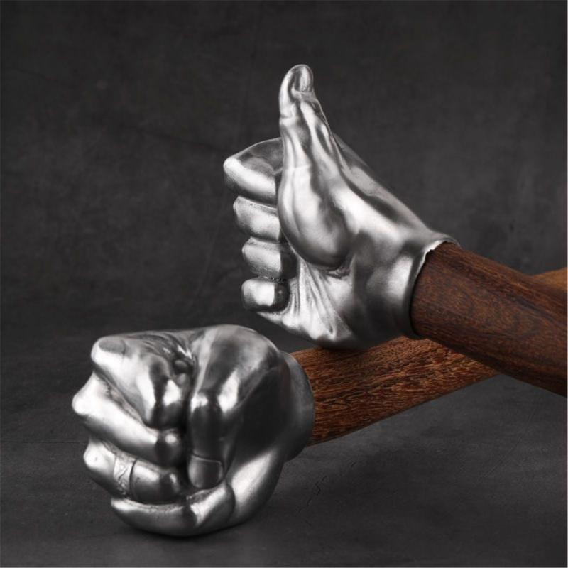 Fausthammer Handwerksornament Hammer mit Holzgriff Multifunktioneller Edelstahlkopfhammer DIY Handarbeit