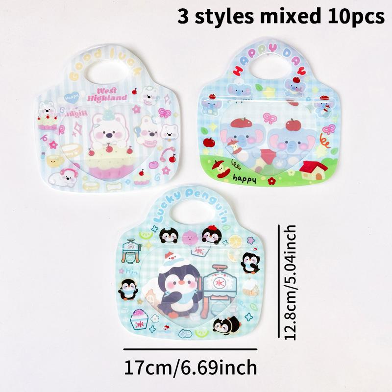 Niedliche Cartoon-Schultaschenform Süßigkeitenverpackungsbeutel Snack-Keks-Aufbewahrungsbeutel Kindertag Geburtstag Verschlussbeutel