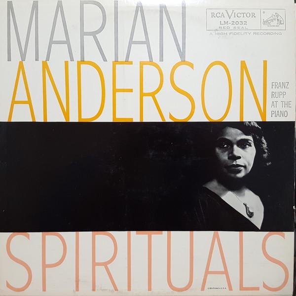 LP Record MARIAN ANDERSON Spirituals LM2032 RCA Victor Red 1956 Canada Pop Used