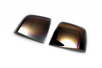 Mirror Caps Black Chrome (2 Pieces, Layer) for Fiat Doblo II 2010-2022