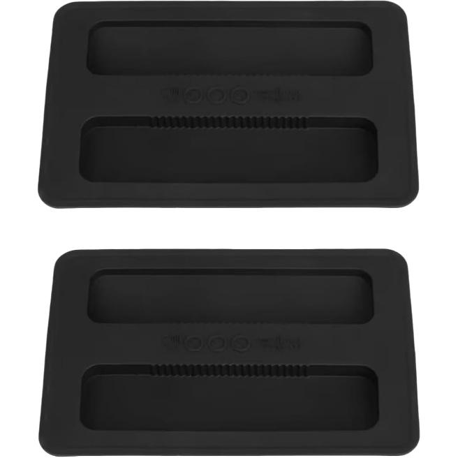2Pcs Black Toaster Appliance Top Cover, Silicone Lid Toaster, Bread Machine Cover for Sandwich Machine Part Accessories cover Toasters 1.2cm