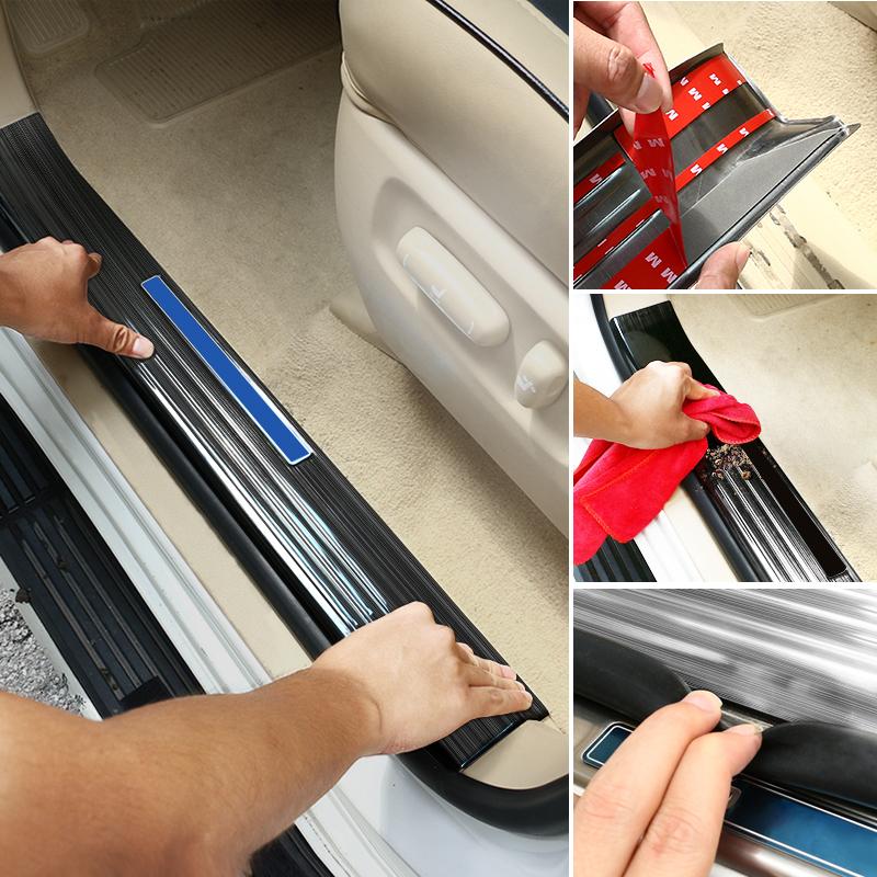 OKBY5 For Toyota Land Cruiser 200 LC200 2008-2021 Tuning Interior Decoration Accessories Modification, Stainless Steel Threshold 2020