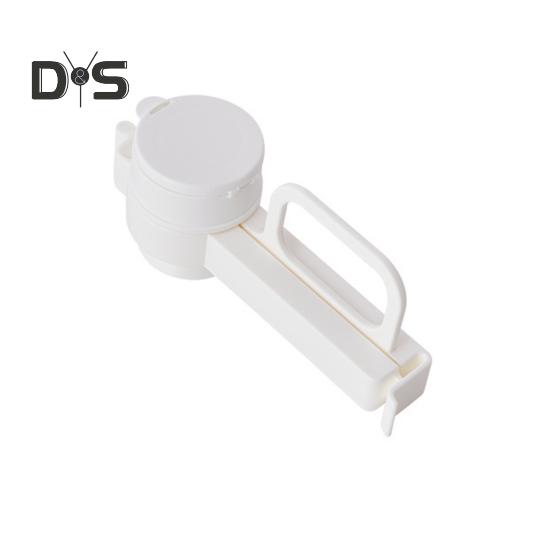 

Зажим для герметизации пищевых пакетов с носиком для заливки, крышка против проливания, набор зажимов для закусок 6,7 дюйма для зерновых закусок и многого другого белый