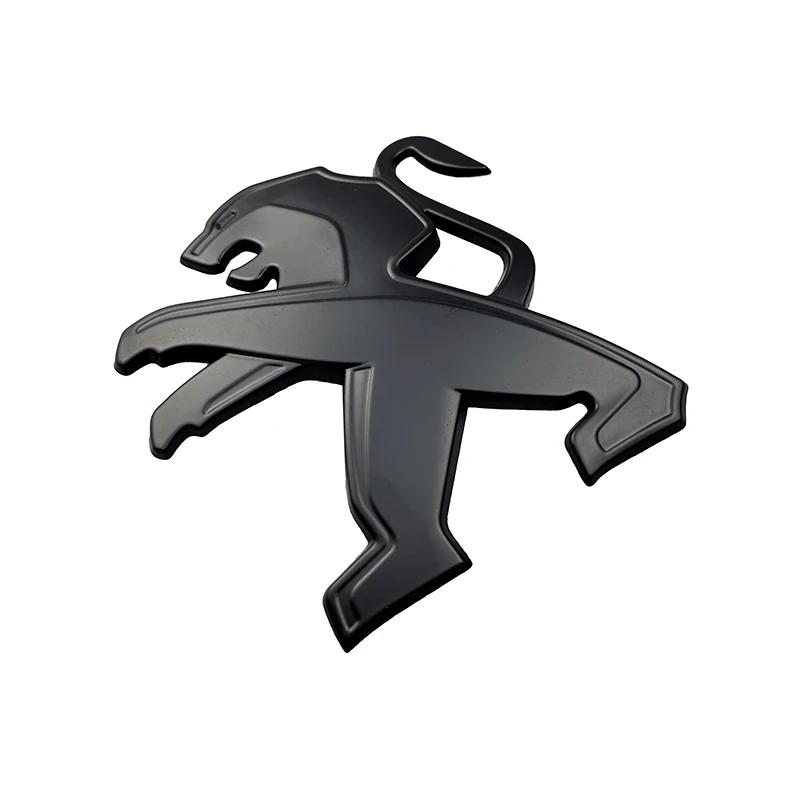 DGTOV1 10.3x11cm Metal Alloy Car Front Emblem Rear Trunk Badge Replaced Sticker for Peugeot 307 407 306 508 408 308 406 5008 3008 5008