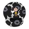 Snoopy and Charlie Brown Floral Print Silicone Mouse Convenient Wrist Support Wrist Popular for Gaming and Office Stylish and Cute Character Design