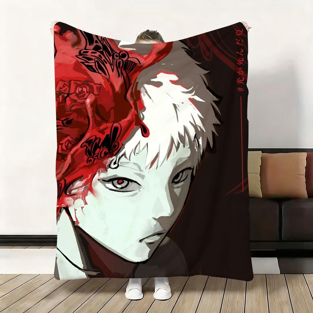 The Summer Hikaru Died Throw Soft Flannel Blanket Warm Knee Skin-Friendly Throw for Sofa Office Bed Traveling Winter Oversize