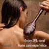 KRRAMEL Ebony Wood Long Handle Bath Brush