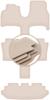 PREMIUM Beige Floor Mats For: Fiat Ulysse II 7 Seats 2002-2010