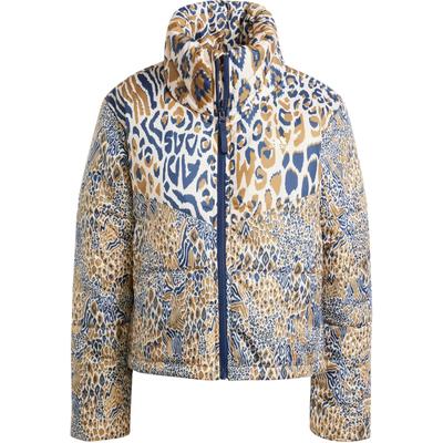 X Farm Rio Collaboration FW24 Fashion Versatile Comfortable Stand Collar Sports Jacket Women Jacket Copper IV9757