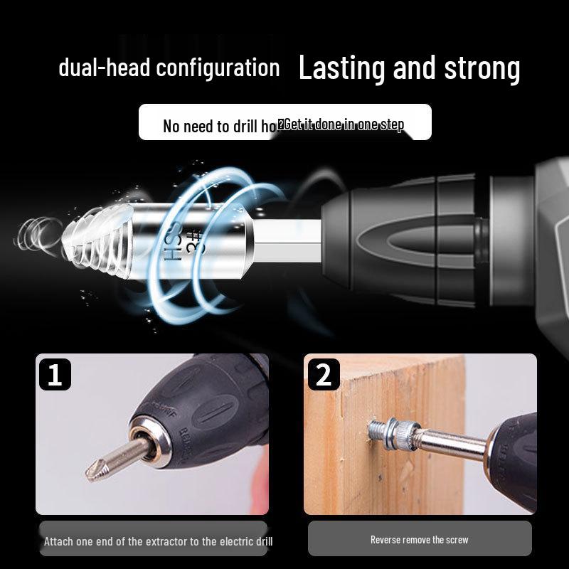 Dual-Head Screw Extractor & Remover Tool