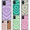 Latte Love Brown Heart Aesthetic Case For Samsung A72 A52 A42 A32 A12 A20e A21S A02S A10 A40 A50 A70 A51 A71 A31 A41 Cover