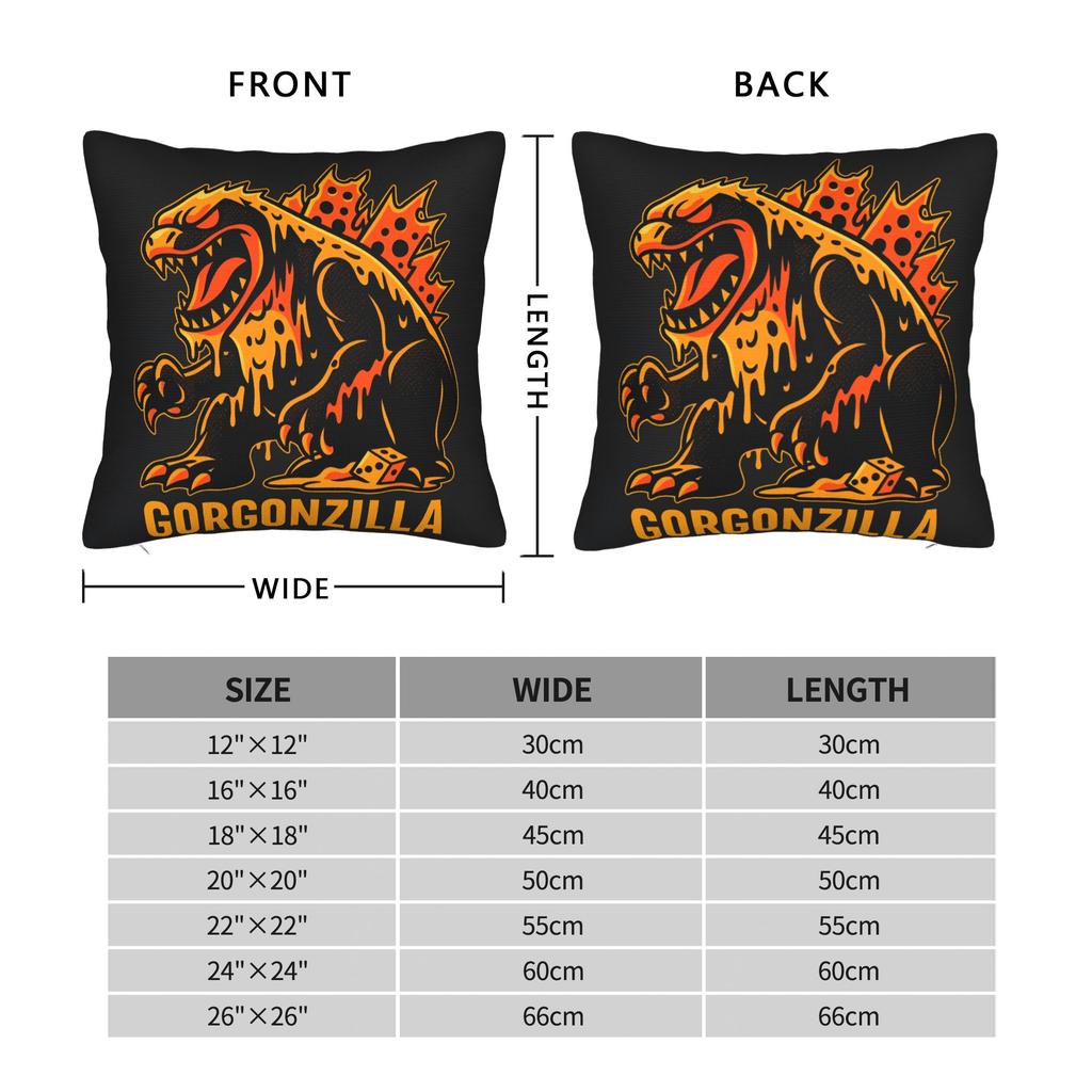 Italian Brainrot Meme Pillow Case Square Pillow Cover Retro Trendy Pillowcases For Sofa Bedroom Home Decor