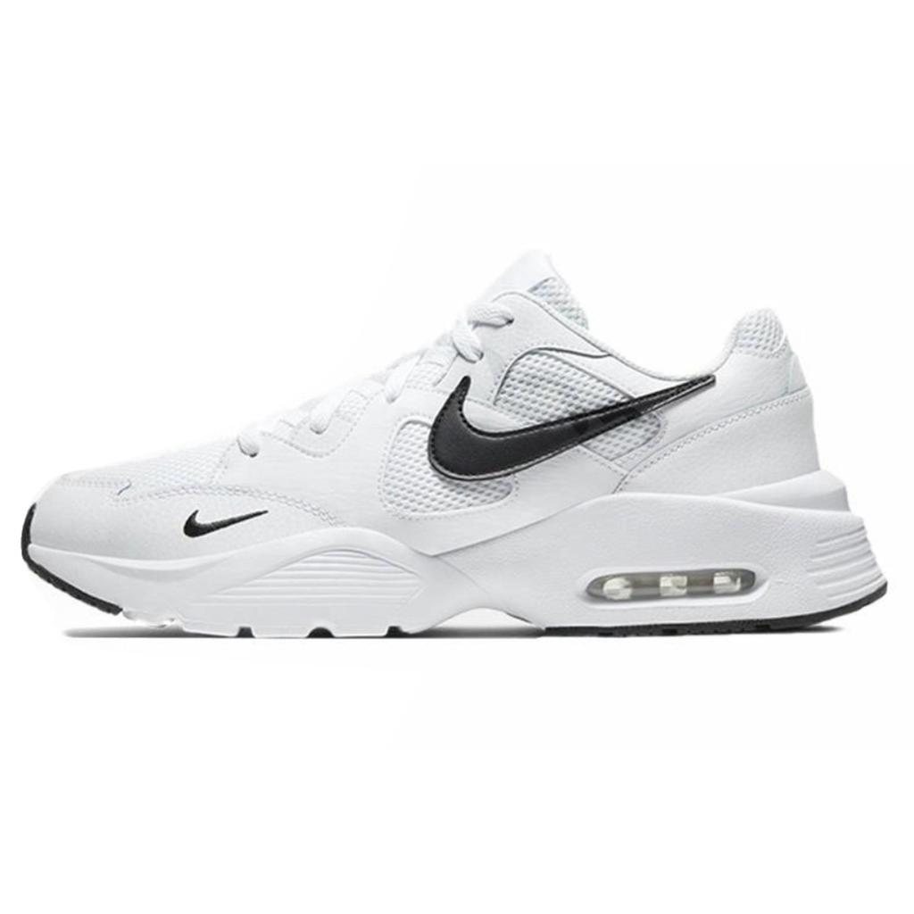 Nike Air Max Fusion Cushioning Height Increase Low Top Casual City Commute Running Shoes Men's Beige White Blue CJ1670-102(Team84-)