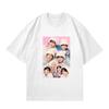 Stray Kids 5 O'Clock 5. Fanmeeting T-Shirt Kpop Merch Unisex Kurzarm Grafik-T-Shirt Retro Lässig Streetwear Oversize Oberteile für Kpop-Fans Geschenk