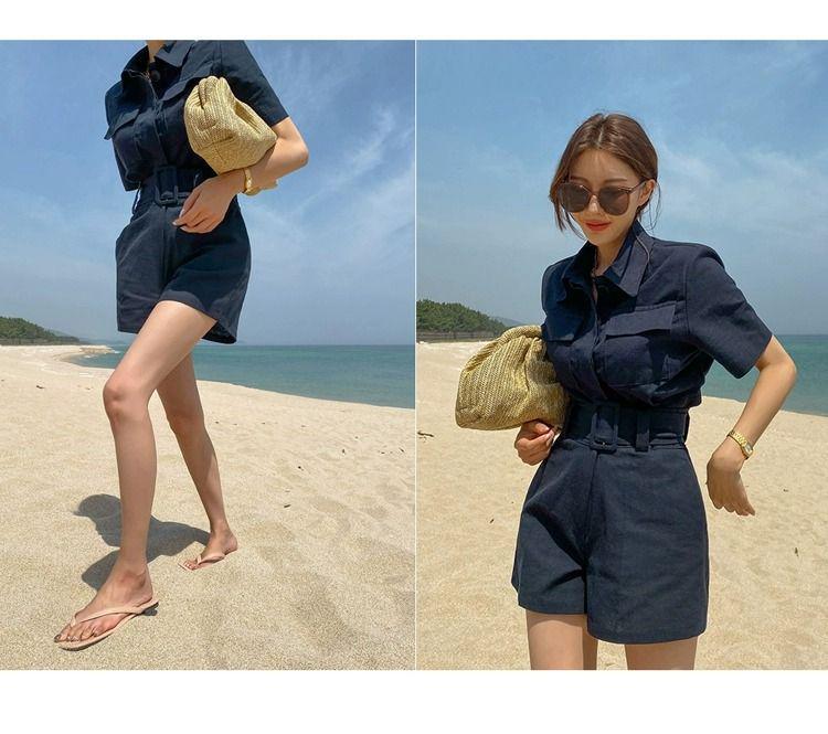 Women's Summer 2026 Chic Two-Piece Set: Petite Professional Workwear Shorts & Suit