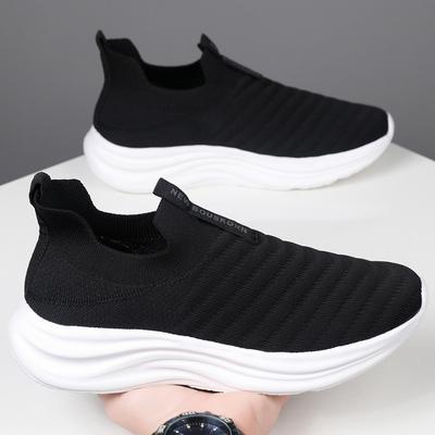 Spring and Summer New Men's and Women's Casual Shoes Breathable Mesh Running Shoes Flying Woven Socks Couple Sports Casual Shoes