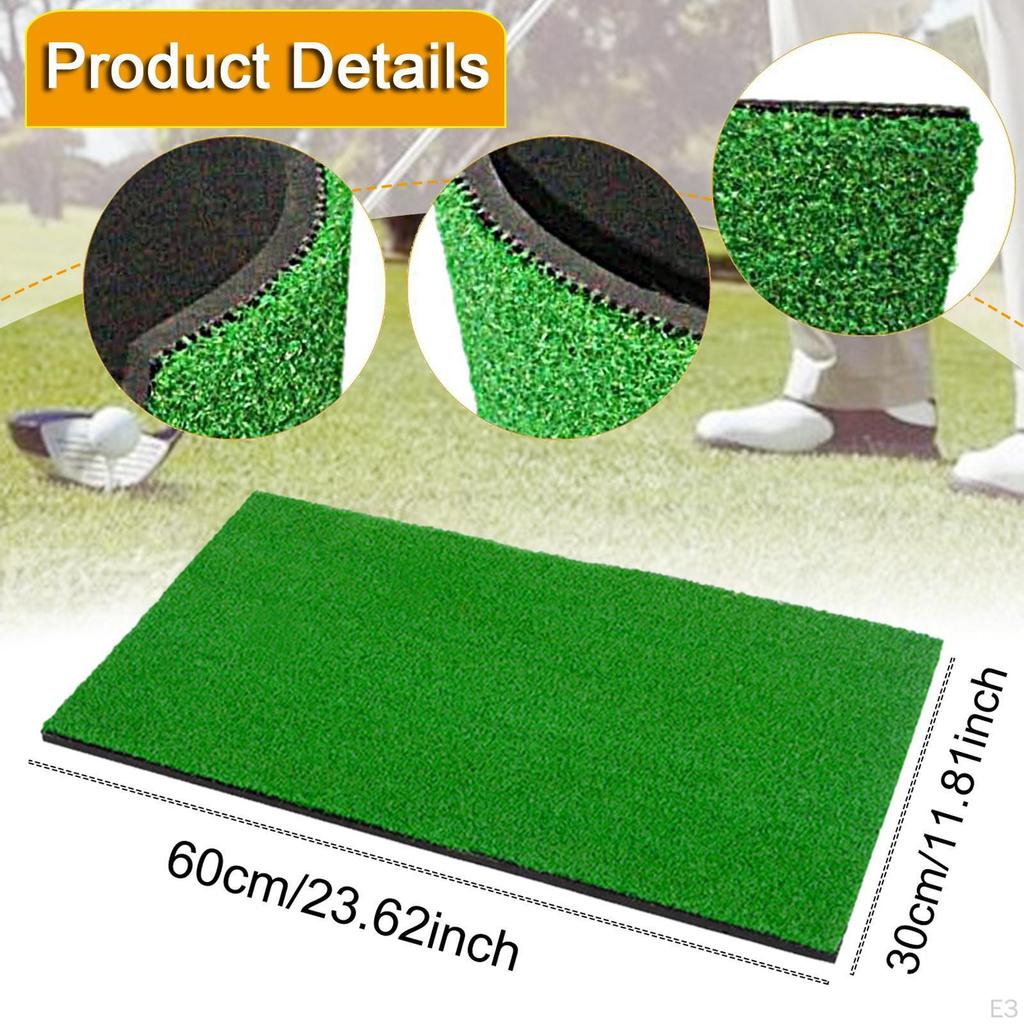 Golf Hitting Mat Accessories Wear Resistant Swing Practice for Garage Garden Outdoor Parks