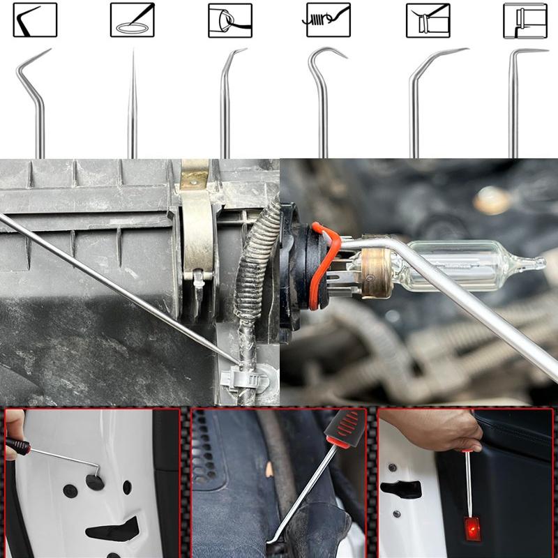 10 Stück Strapazierfähiges Kfz-Wartungs-Dichtungs-Haken-Set Auto Fahrzeug Öl Dichtungs-Schraubendreher Set Für O-Ring Dichtungsringe Entfernung