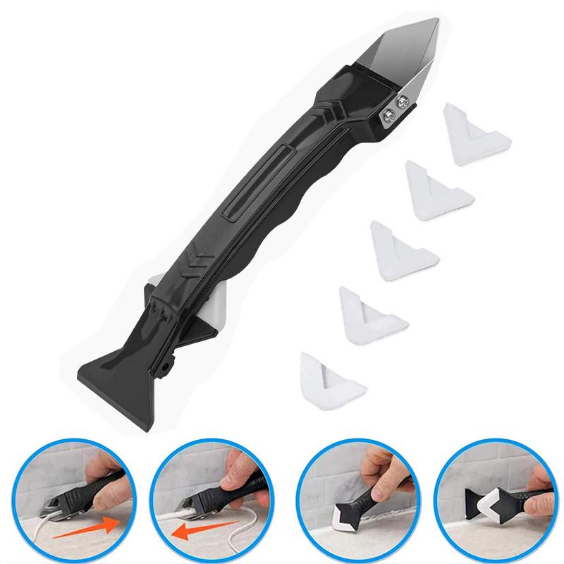 Силиконовый ремувер Герметик Гладкий скребок Caulk Finisher Grout Kit Tools Floor Mold Removal Hand Tools
