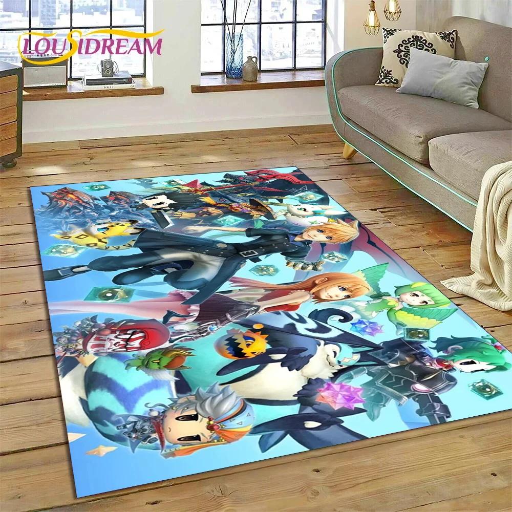 Final Fantasy Series Games Cartoon Carpet Rug for Bedroom Living Room Home Sofa Decoration,Children Game Large Decor Floor Mat