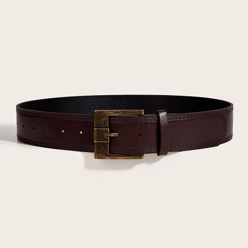 Retro Maillard Style Wide Belt For Women To Slim Down The Waist And Match The Temperament Of The Skirt