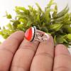 Natural Carnelian Gemstone 925 Stamped Silver Jewelry Handmade Engagement Ring RR-57-33