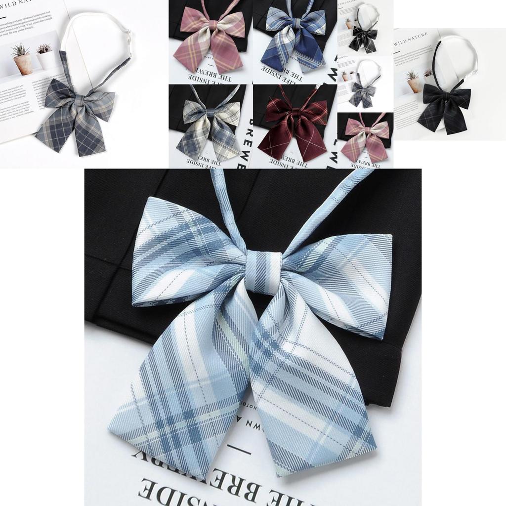 Dodatek do kołnierzyka koszuli mundurowej z kokardą motylkową dla dziewczynek w stylu szkolnym