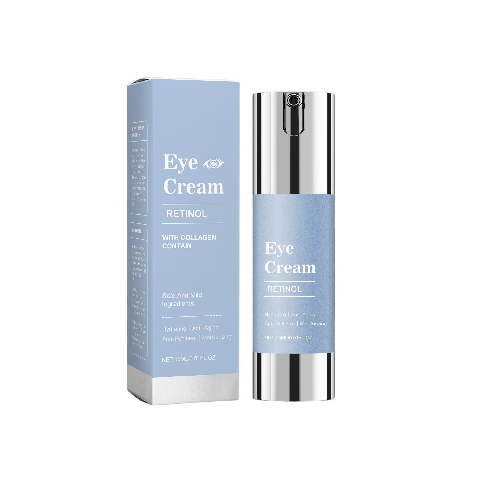 

Крем для кожи вокруг глаз с ретинолом уменьшает темные круги, ухаживает за кожей вокруг глаз, глубоко увлажняет и питает, а также уменьшает мешки под глазами. синий