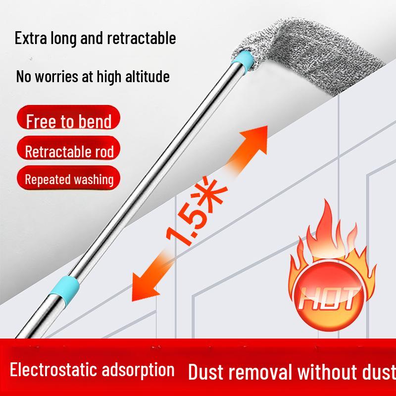 

Retractable Electrostatic Feather Duster for Household Cleaning Replacement Cloth