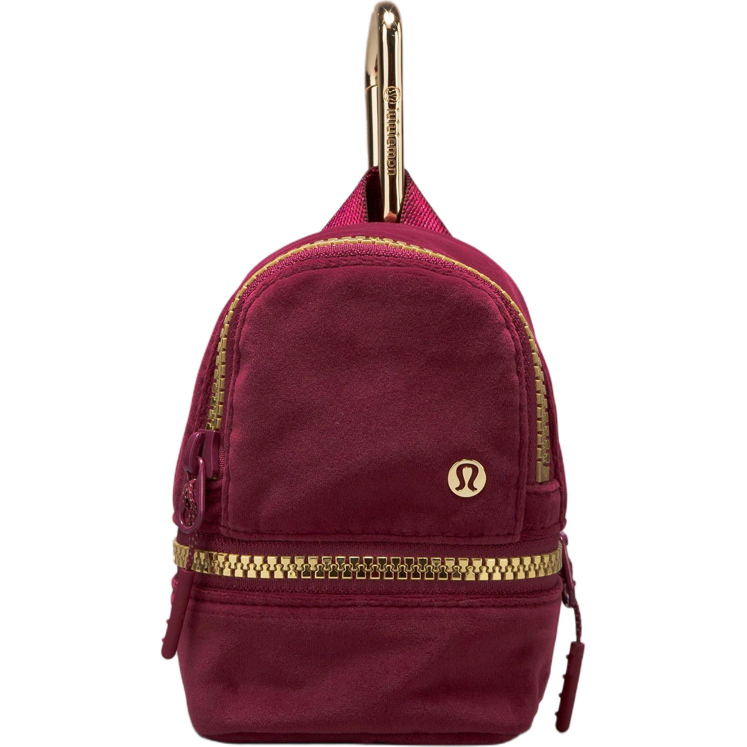 Lululemon City Adventurer Borsa alla Moda Versatile con Tasche Donna Wine-Berry Oro LW9EJOS-224104