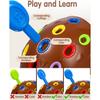 Montessori Hedgehog Toy, Fine Motor Skills Toy for Toddlers 2+ Years, Hand-Eye Coordination & Sensory Learning Toy for Kids 2 Years Old and Up