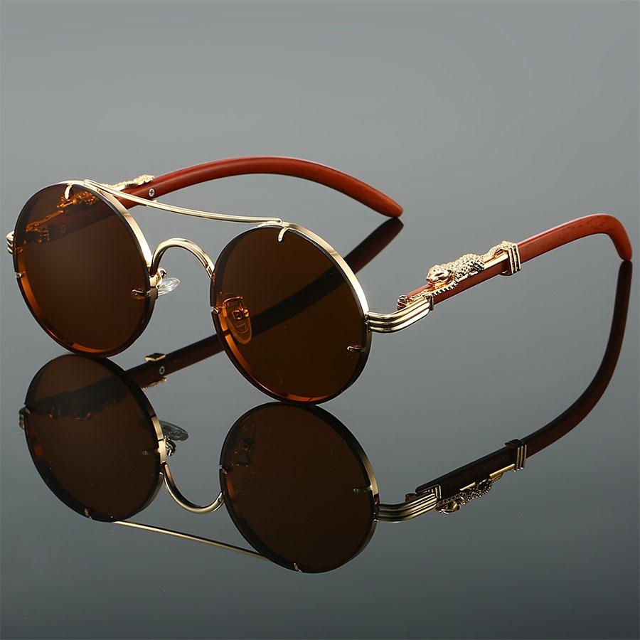 Retro Steampunk round Fashion Glasses PC Lenses Available in Multiple Colors for Men And Women Party Vacation Travel Photo