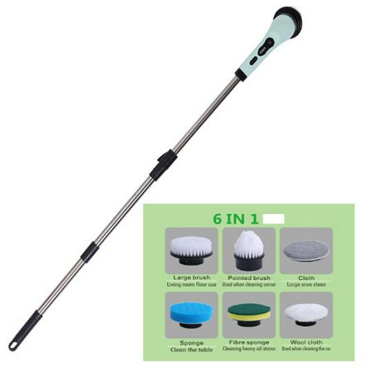 Wodoodporny Ręczny Elektryczny Zmywak Gąbka - Bezprzewodowy, Wielofunkcyjny do Czyszczenia Kuchni i Podłóg