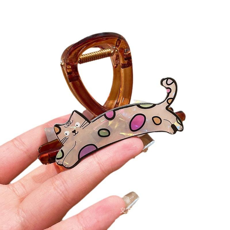 Cartoon Claw Cat Hair Accessory Sweet and Versatile AB Side Hair ClipShark Clip At The Back of The Head