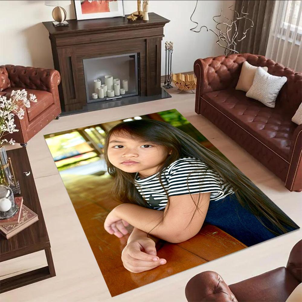 Customize Photos Personalized Picture Floor Rug Office Rug Perfect for Living Rooms Playrooms Kitchen Entryway Antislip Carpet Anime Office Decor