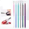 High Strength Stainless Steel Nail Polish Remover Tool Anti-deform Gel Nail Scraper Cuticle Pusher for Commercial Salons