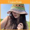 Summer Straw Hat With Wide Brim For Women Sun Protection Beach Vacation Fashion