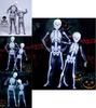 Unisex Parent-child Skeleton Man Costume Jumpsuit With Spooky Mask For Halloween Fun