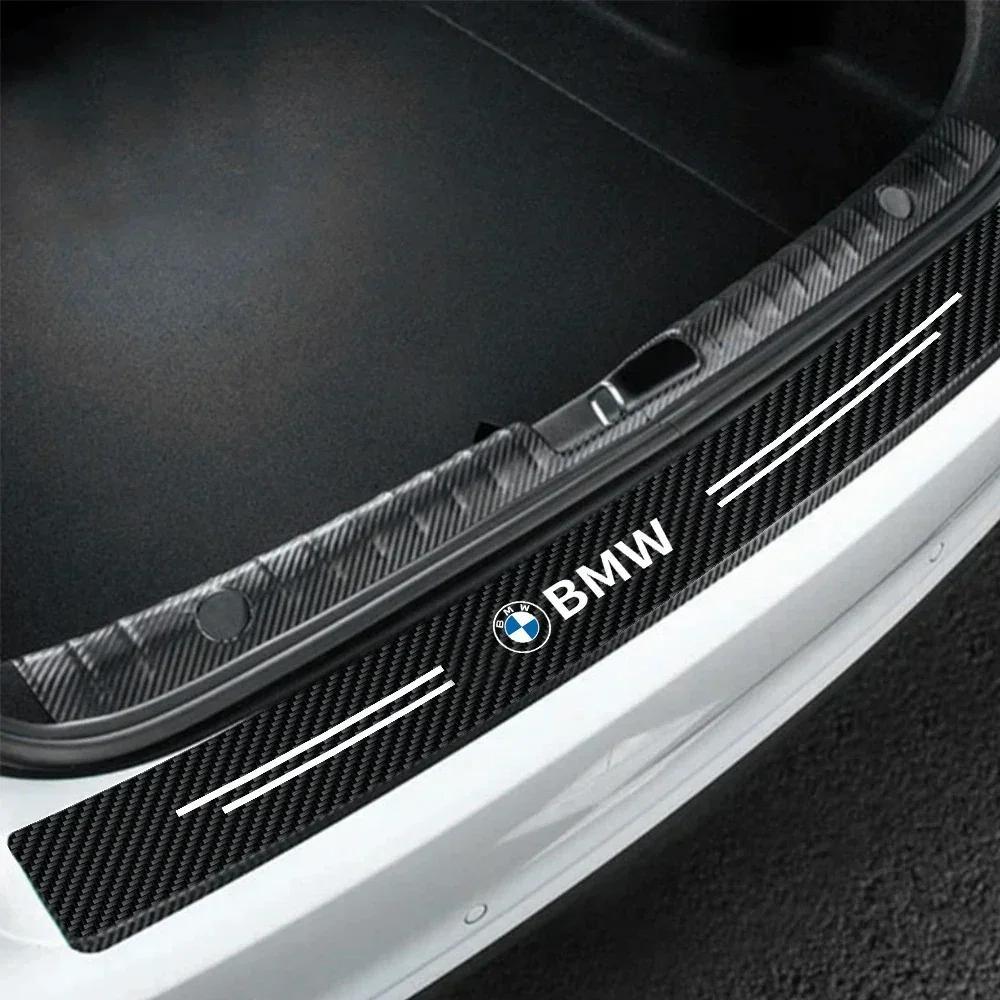 ta12for Bmw Performance E46 E90 E60 F10 F30 E39 E36 F20 E87 G30 E92 Leather Car Door Sill Anti Scratch Protector Sticker
