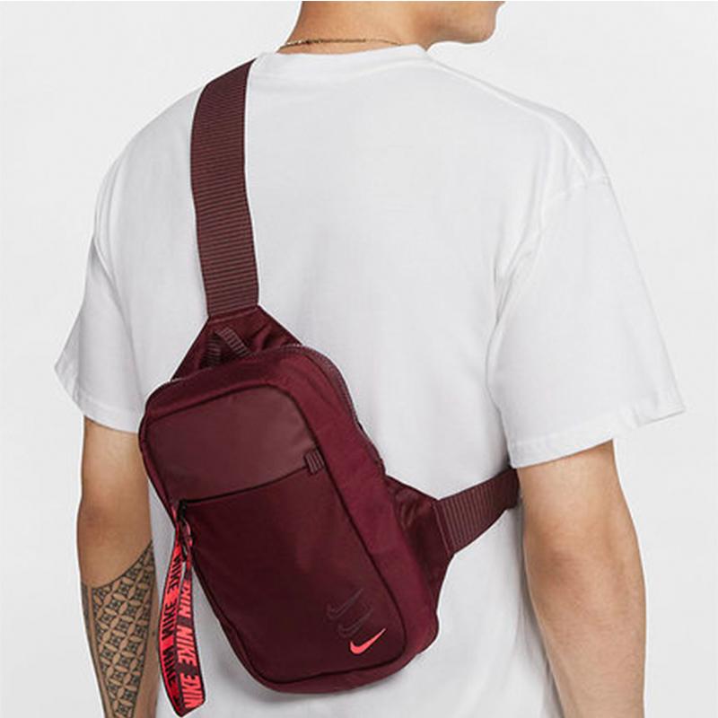 Nike Sportswear Essentials Series Polyamide Sling Bag Regular Unisex Night Chestnut Casual BA6144-681
