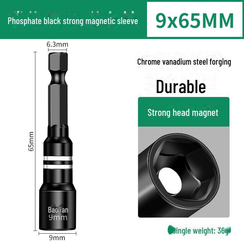 8mm Hex Magnetic Sleeve Screwdriver Head for Disassembly and Installation