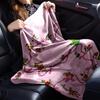 Christmas Grinch Lights Pink Blanket Soft Throw Blanket For Home Bedroom Bed Sofa Travel Office Solid Christmas Blanket